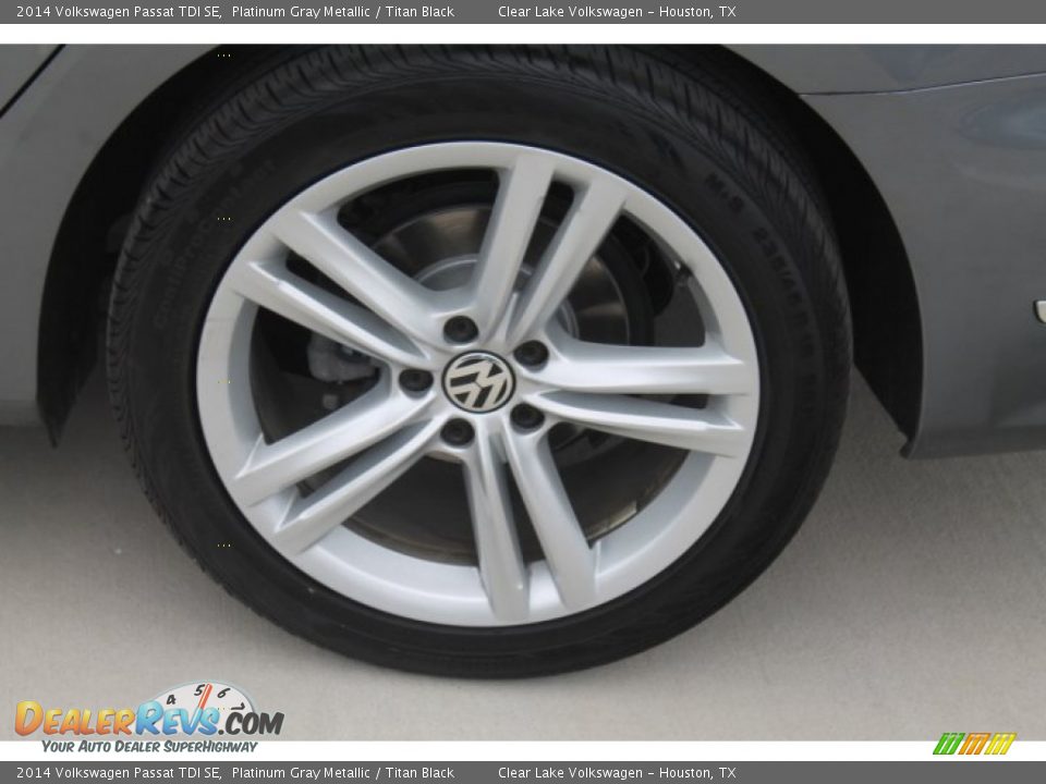 2014 Volkswagen Passat TDI SE Platinum Gray Metallic / Titan Black Photo #6