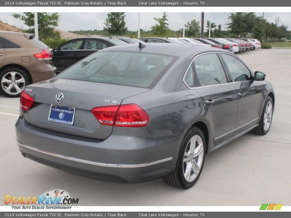 2014 Volkswagen Passat TDI SE Platinum Gray Metallic / Titan Black Photo #9