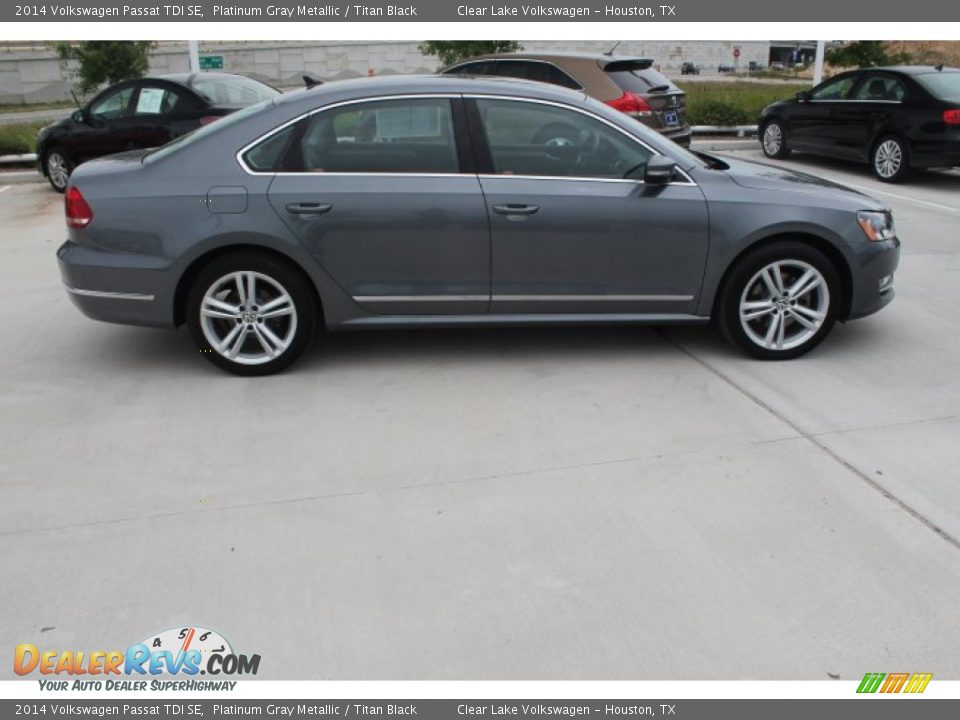 2014 Volkswagen Passat TDI SE Platinum Gray Metallic / Titan Black Photo #10