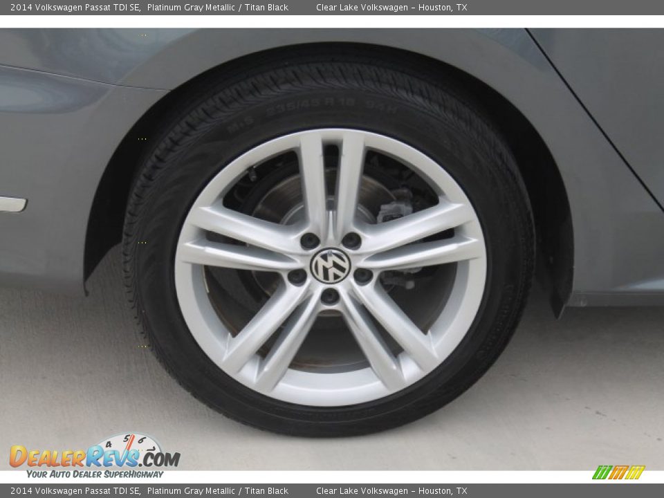 2014 Volkswagen Passat TDI SE Platinum Gray Metallic / Titan Black Photo #11