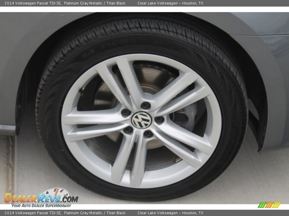2014 Volkswagen Passat TDI SE Platinum Gray Metallic / Titan Black Photo #12