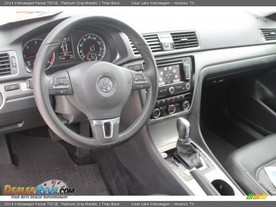 2014 Volkswagen Passat TDI SE Platinum Gray Metallic / Titan Black Photo #15