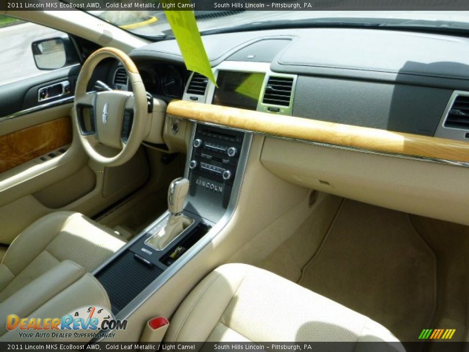 2011 Lincoln MKS EcoBoost AWD Gold Leaf Metallic / Light Camel Photo #11