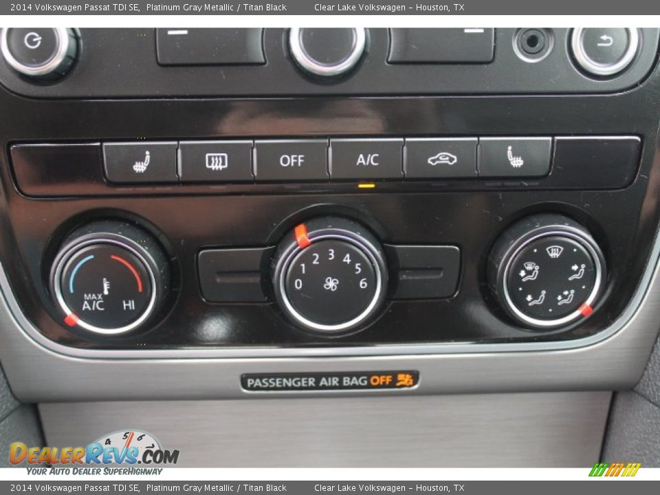 2014 Volkswagen Passat TDI SE Platinum Gray Metallic / Titan Black Photo #25