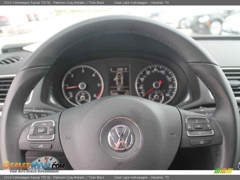 2014 Volkswagen Passat TDI SE Platinum Gray Metallic / Titan Black Photo #28
