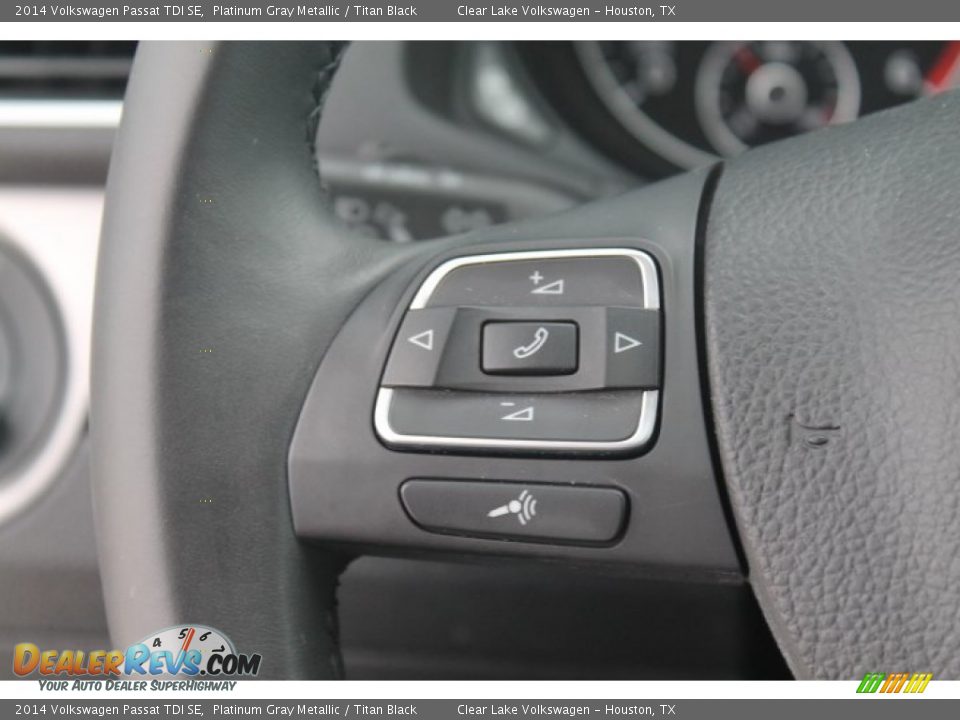 2014 Volkswagen Passat TDI SE Platinum Gray Metallic / Titan Black Photo #29