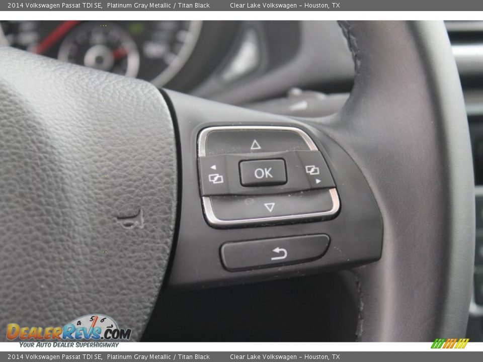 2014 Volkswagen Passat TDI SE Platinum Gray Metallic / Titan Black Photo #30