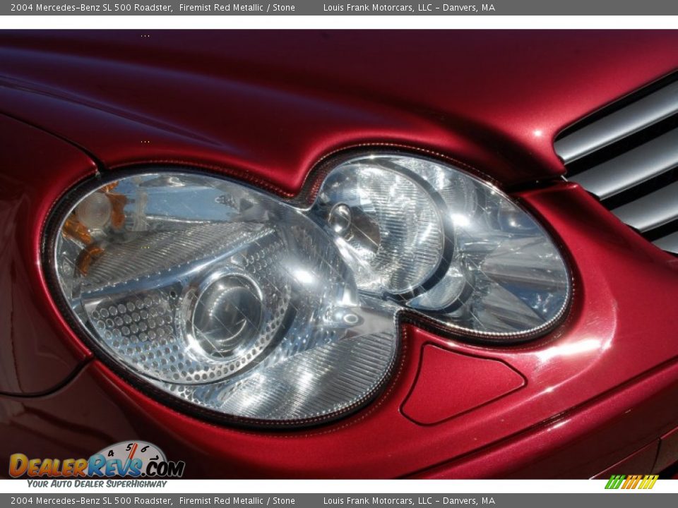 2004 Mercedes-Benz SL 500 Roadster Firemist Red Metallic / Stone Photo #35