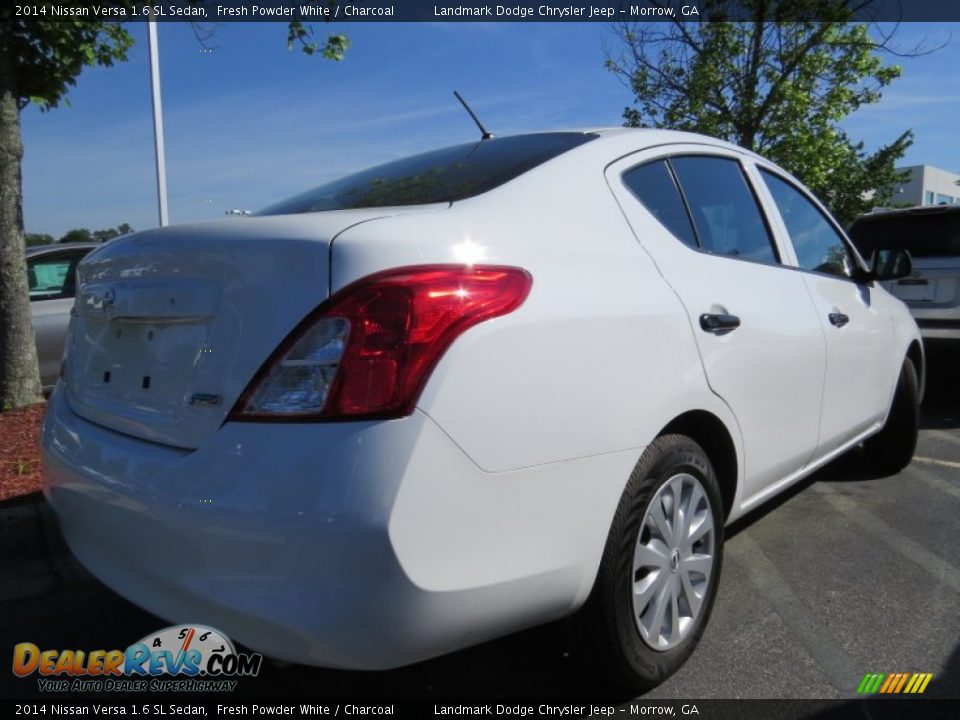 2014 Nissan Versa 1.6 SL Sedan Fresh Powder White / Charcoal Photo #3