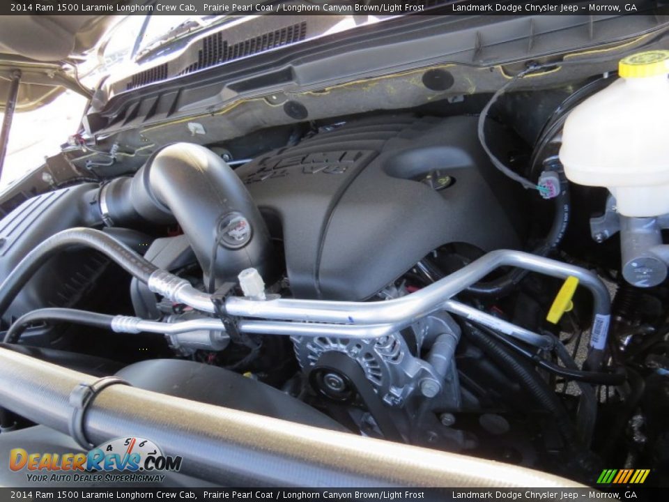 2014 Ram 1500 Laramie Longhorn Crew Cab Prairie Pearl Coat / Longhorn Canyon Brown/Light Frost Photo #10