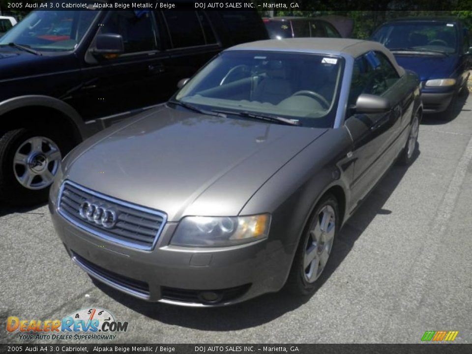 2005 Audi A4 3.0 Cabriolet Alpaka Beige Metallic / Beige Photo #1