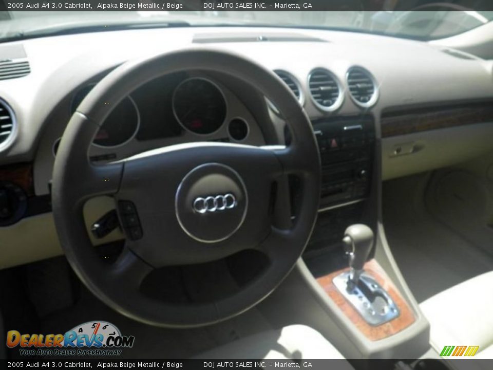 2005 Audi A4 3.0 Cabriolet Alpaka Beige Metallic / Beige Photo #5