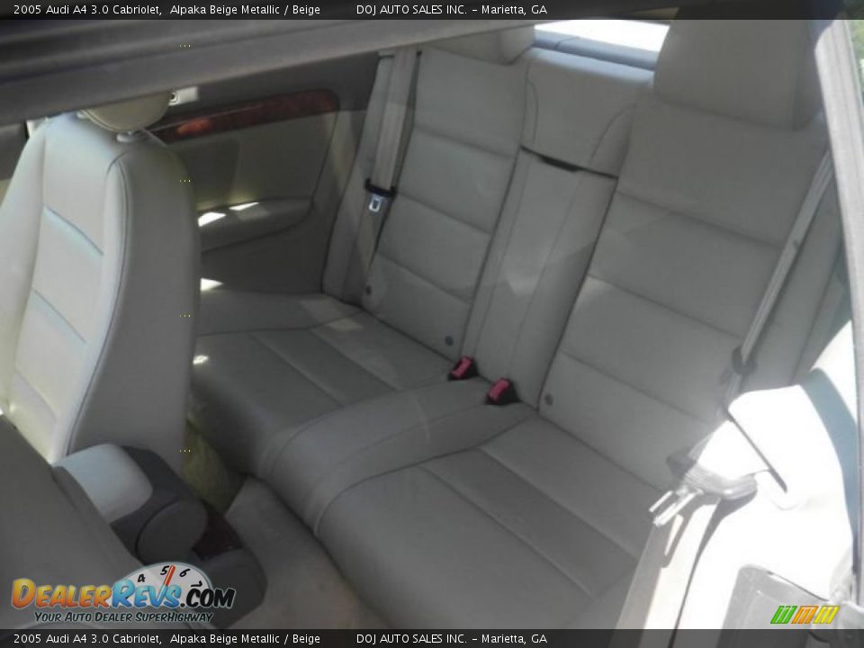 2005 Audi A4 3.0 Cabriolet Alpaka Beige Metallic / Beige Photo #6