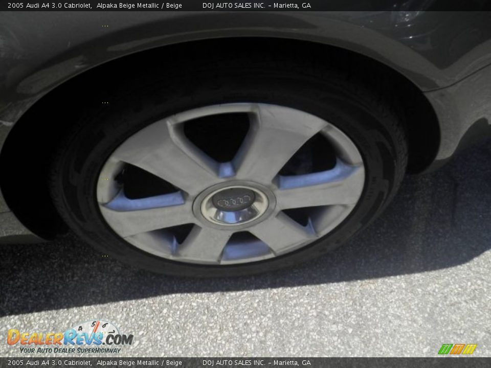 2005 Audi A4 3.0 Cabriolet Alpaka Beige Metallic / Beige Photo #7
