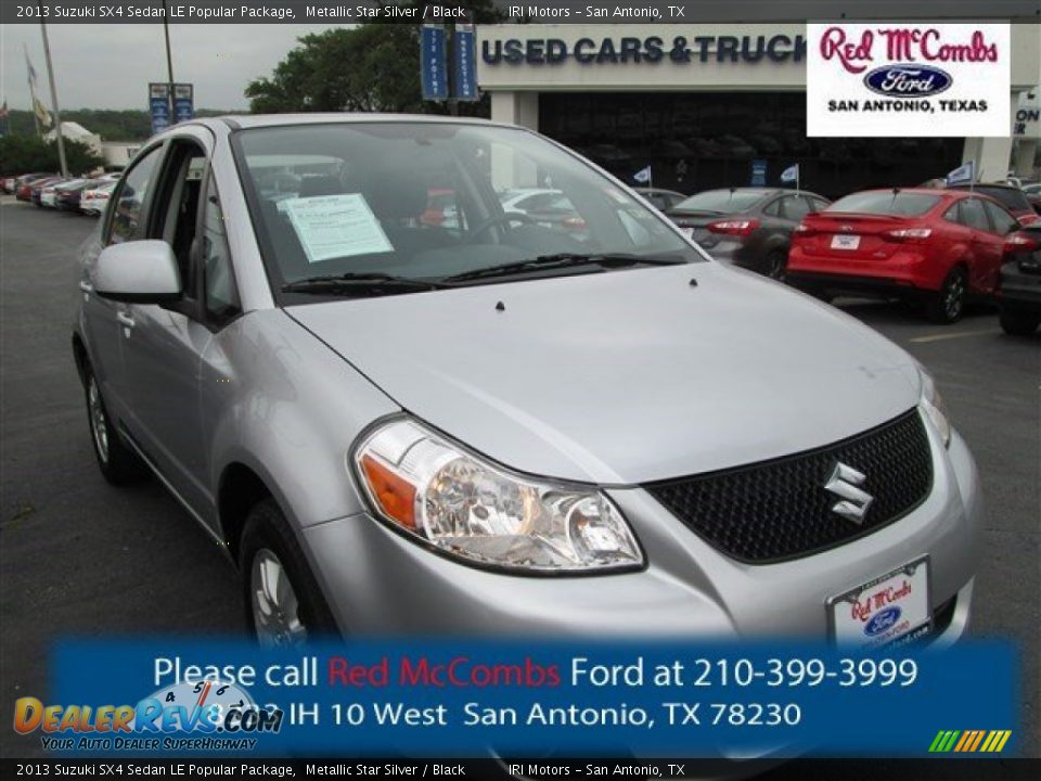 2013 Suzuki SX4 Sedan LE Popular Package Metallic Star Silver / Black Photo #1