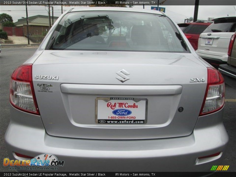2013 Suzuki SX4 Sedan LE Popular Package Metallic Star Silver / Black Photo #5