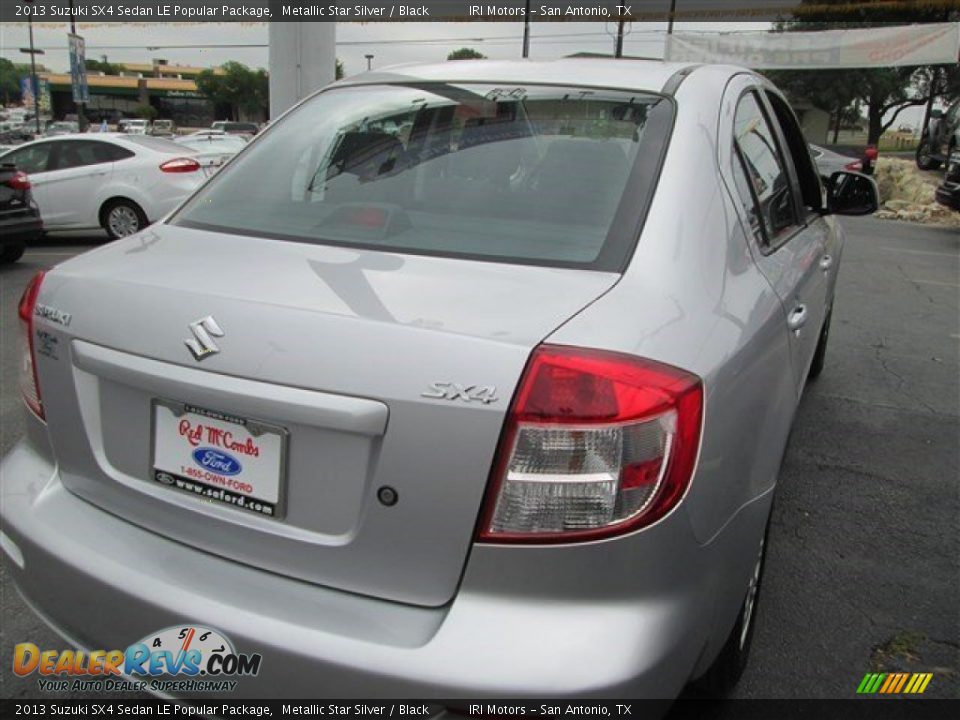 2013 Suzuki SX4 Sedan LE Popular Package Metallic Star Silver / Black Photo #8