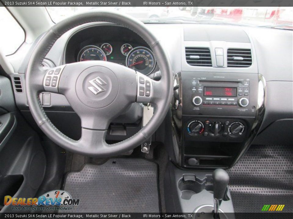 2013 Suzuki SX4 Sedan LE Popular Package Metallic Star Silver / Black Photo #11
