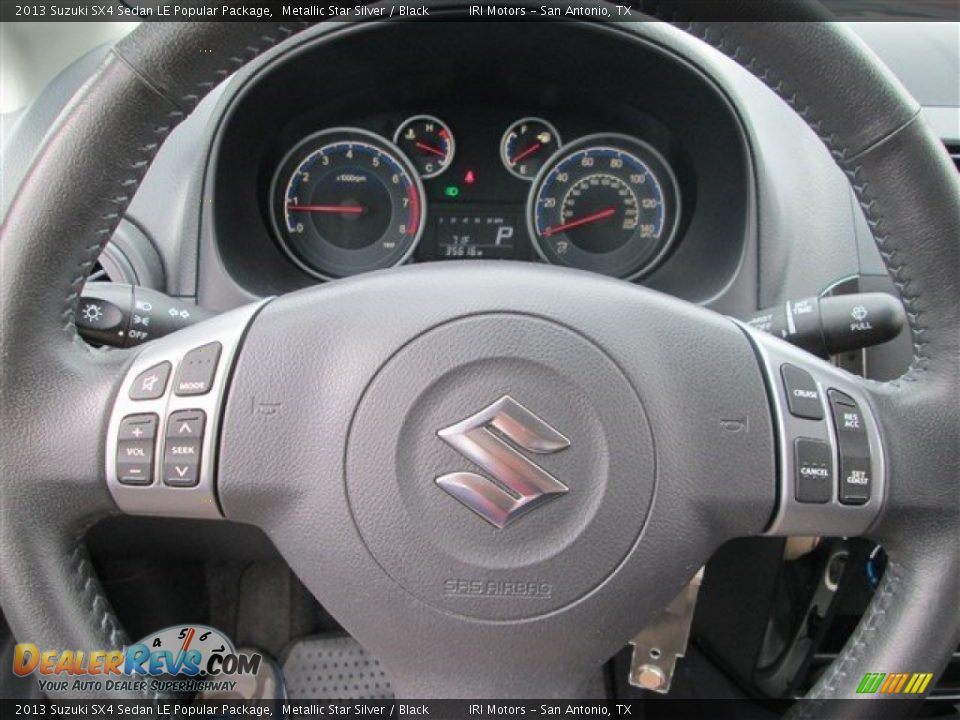 2013 Suzuki SX4 Sedan LE Popular Package Metallic Star Silver / Black Photo #17