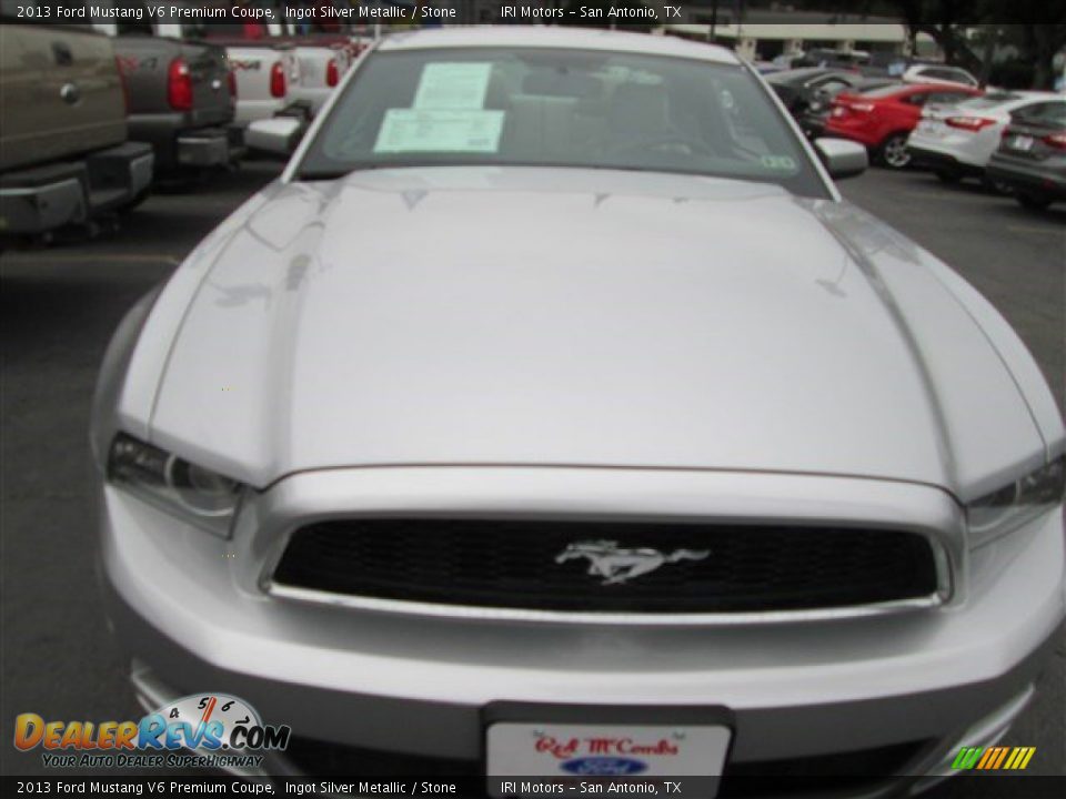 2013 Ford Mustang V6 Premium Coupe Ingot Silver Metallic / Stone Photo #2