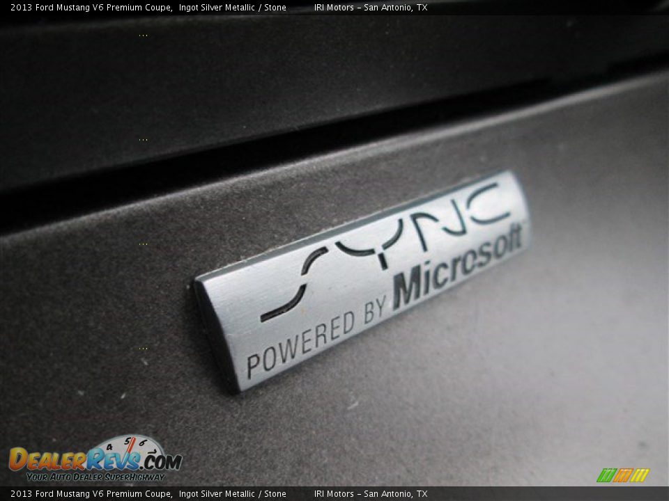 2013 Ford Mustang V6 Premium Coupe Ingot Silver Metallic / Stone Photo #14