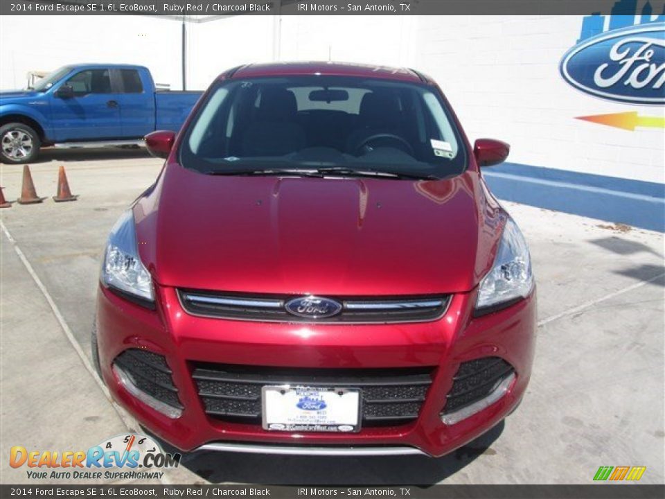 2014 Ford Escape SE 1.6L EcoBoost Ruby Red / Charcoal Black Photo #5