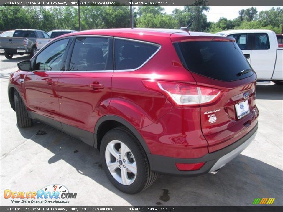 2014 Ford Escape SE 1.6L EcoBoost Ruby Red / Charcoal Black Photo #8