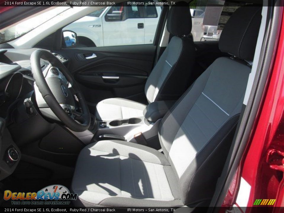 2014 Ford Escape SE 1.6L EcoBoost Ruby Red / Charcoal Black Photo #9