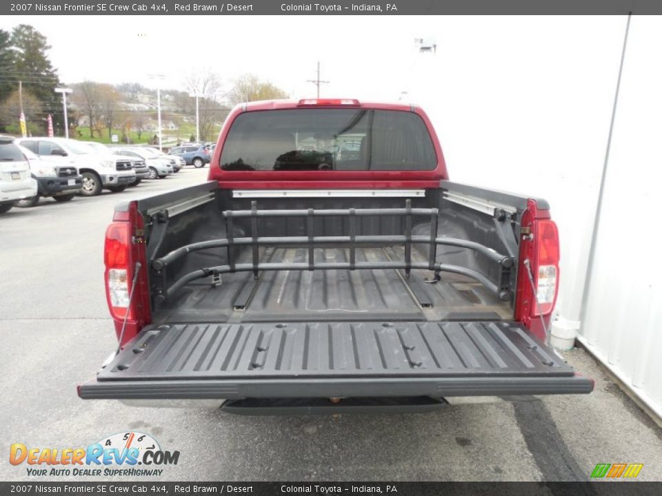 2007 Nissan Frontier SE Crew Cab 4x4 Red Brawn / Desert Photo #6