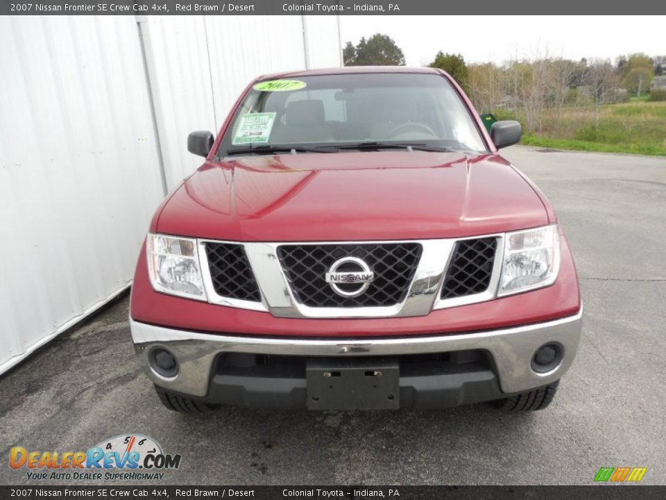 2007 Nissan Frontier SE Crew Cab 4x4 Red Brawn / Desert Photo #9