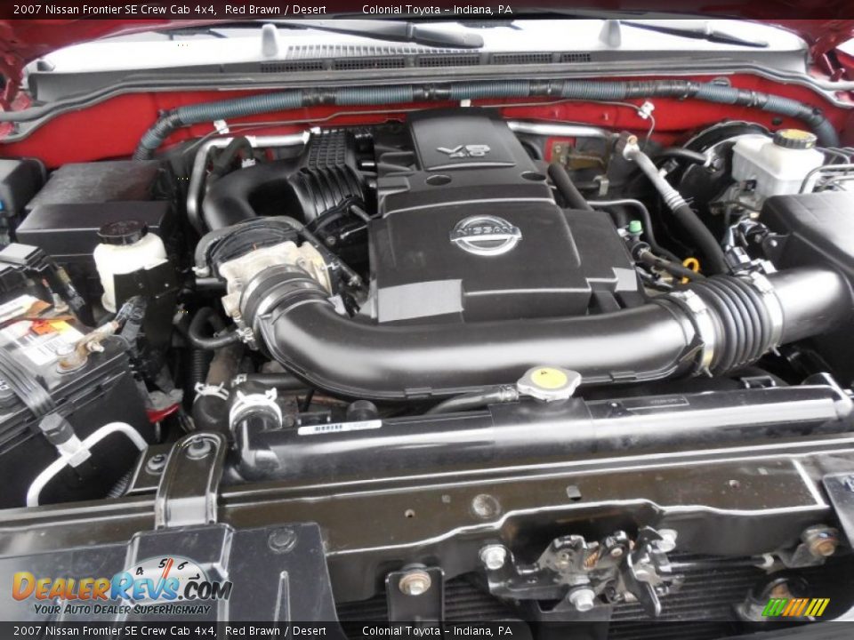 2007 Nissan Frontier SE Crew Cab 4x4 Red Brawn / Desert Photo #11