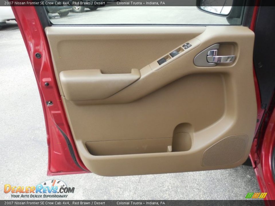 2007 Nissan Frontier SE Crew Cab 4x4 Red Brawn / Desert Photo #12