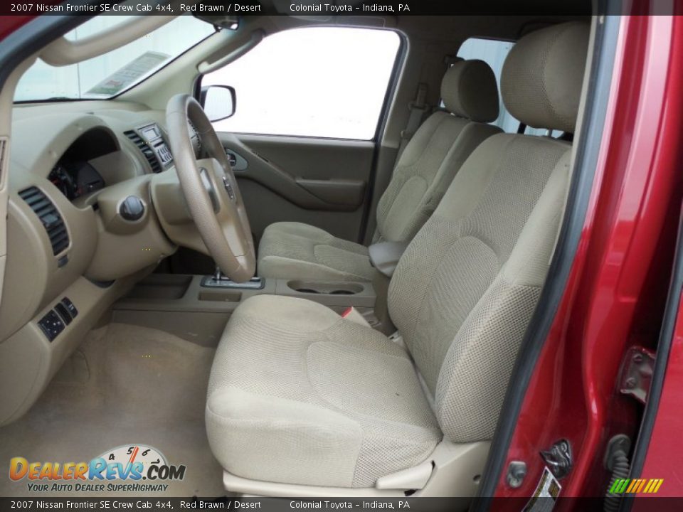 2007 Nissan Frontier SE Crew Cab 4x4 Red Brawn / Desert Photo #13