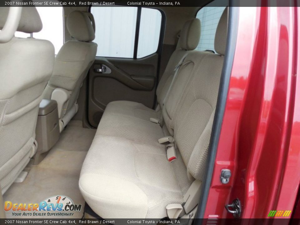 2007 Nissan Frontier SE Crew Cab 4x4 Red Brawn / Desert Photo #14