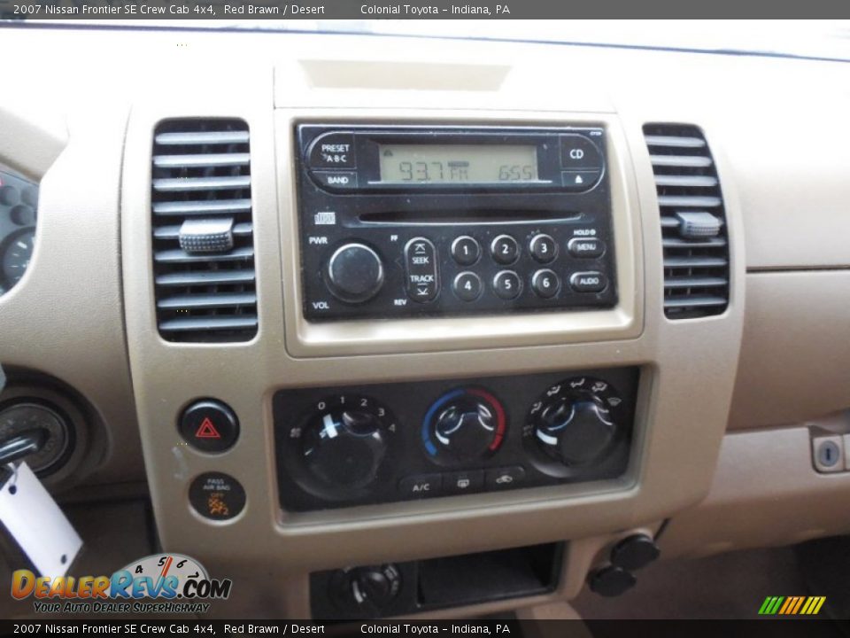 2007 Nissan Frontier SE Crew Cab 4x4 Red Brawn / Desert Photo #17