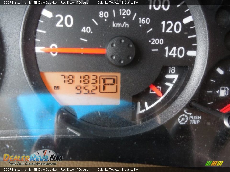 2007 Nissan Frontier SE Crew Cab 4x4 Red Brawn / Desert Photo #20