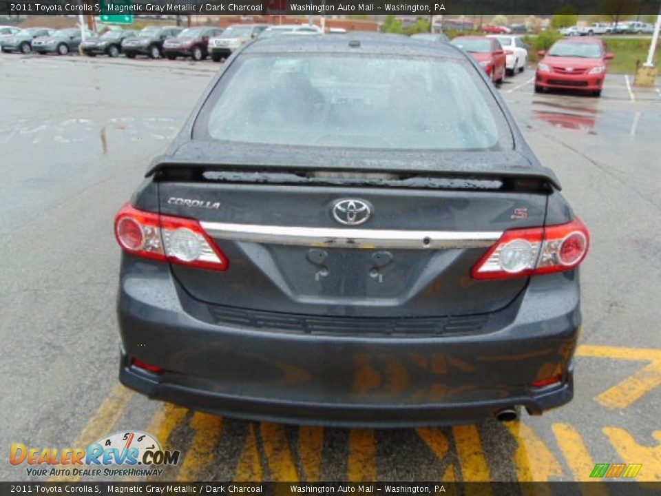 2011 Toyota Corolla S Magnetic Gray Metallic / Dark Charcoal Photo #8
