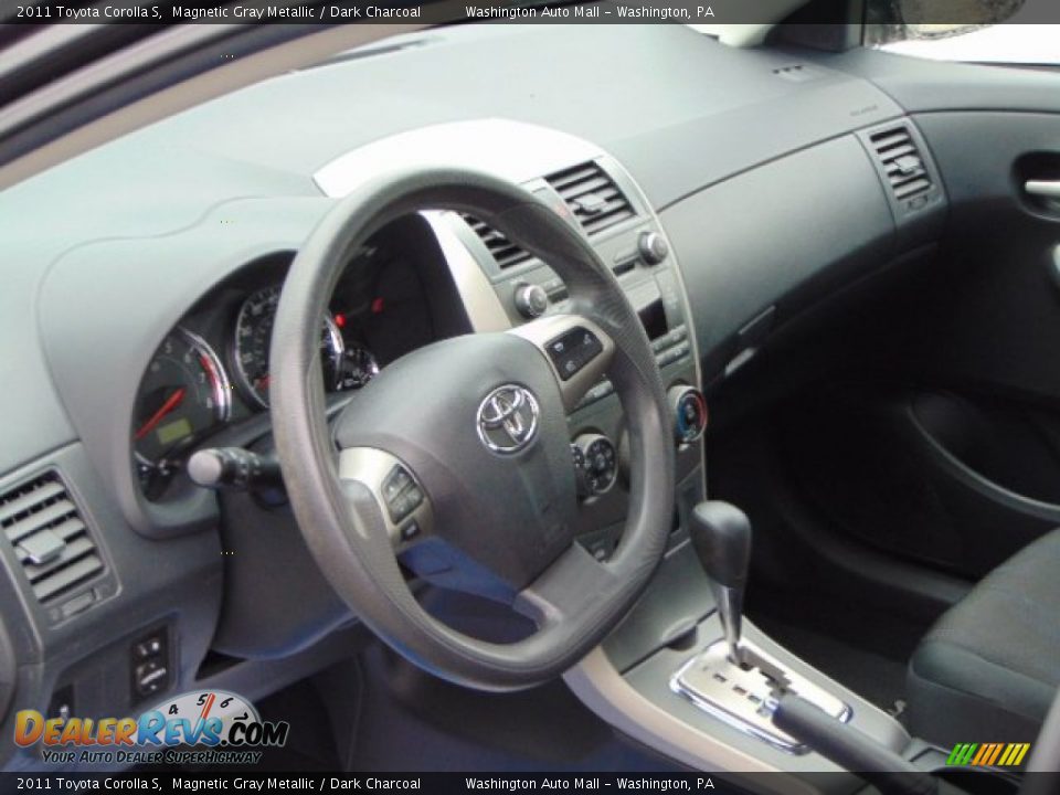 2011 Toyota Corolla S Magnetic Gray Metallic / Dark Charcoal Photo #10