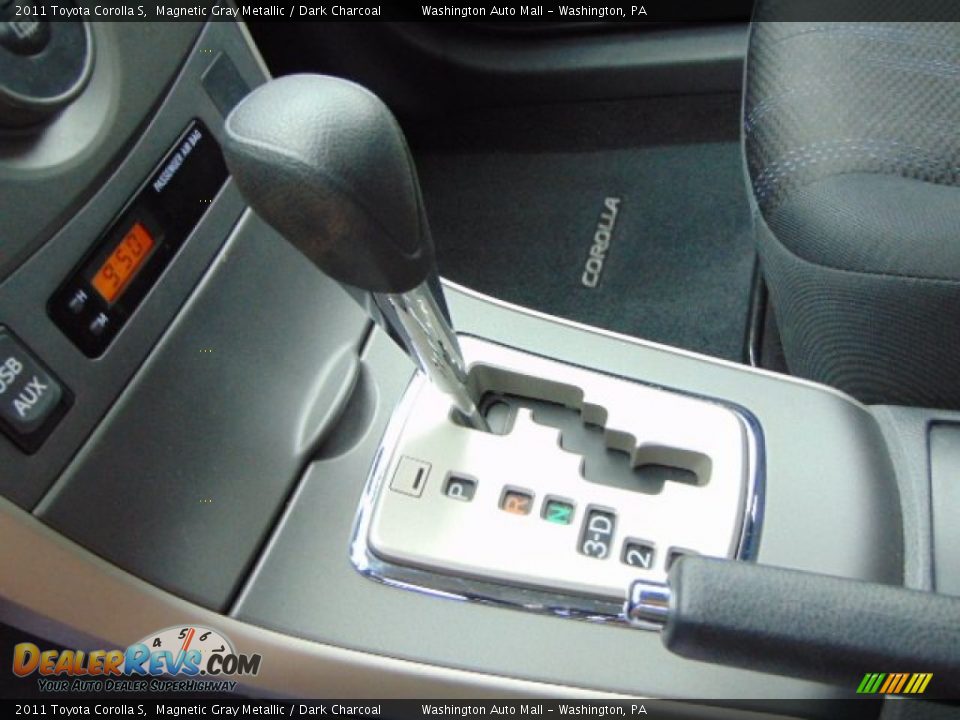 2011 Toyota Corolla S Magnetic Gray Metallic / Dark Charcoal Photo #12