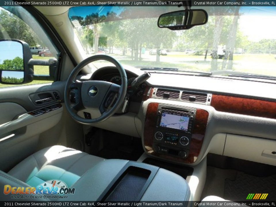 2011 Chevrolet Silverado 2500HD LTZ Crew Cab 4x4 Sheer Silver Metallic / Light Titanium/Dark Titanium Photo #12