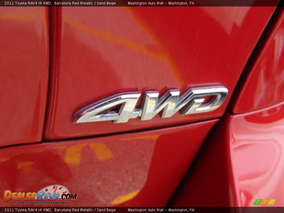 2011 Toyota RAV4 I4 4WD Barcelona Red Metallic / Sand Beige Photo #9