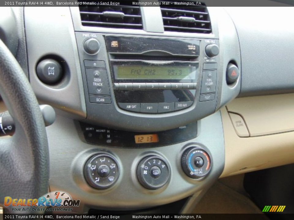 2011 Toyota RAV4 I4 4WD Barcelona Red Metallic / Sand Beige Photo #13
