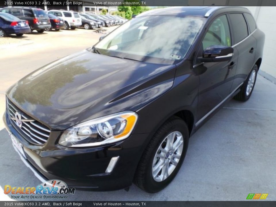 2015 Volvo XC60 3.2 AWD Black / Soft Beige Photo #3