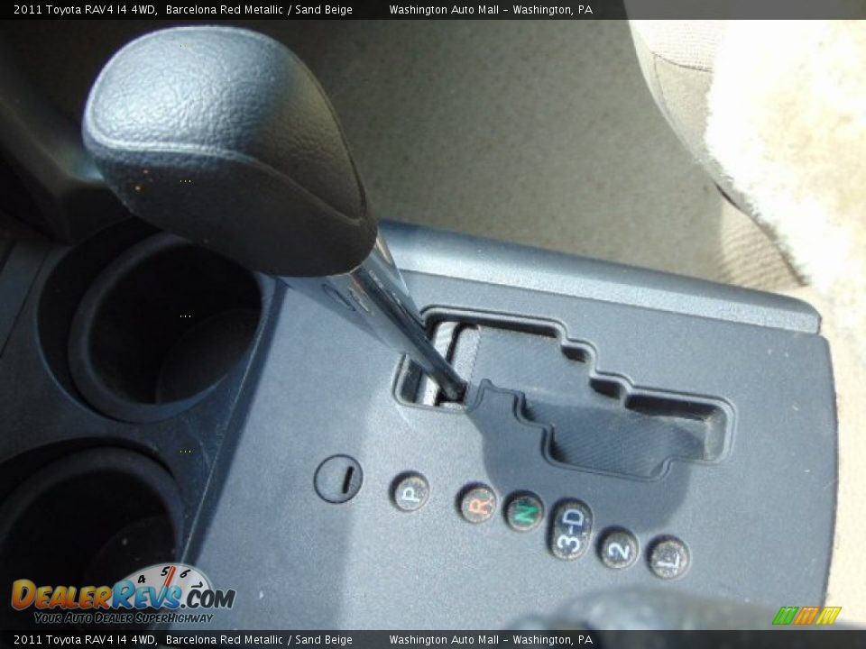2011 Toyota RAV4 I4 4WD Barcelona Red Metallic / Sand Beige Photo #14