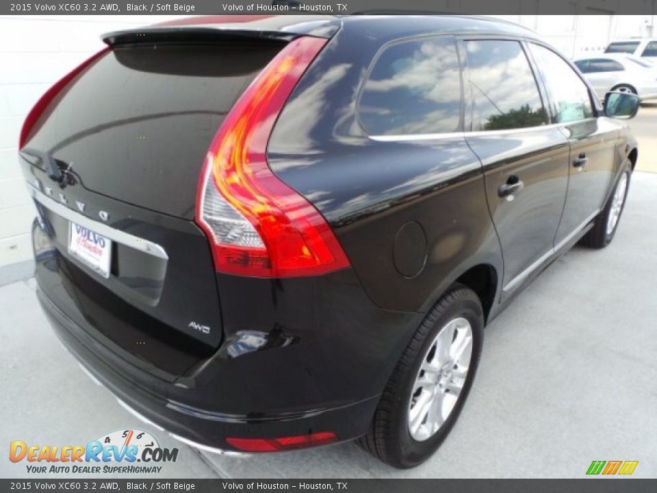 2015 Volvo XC60 3.2 AWD Black / Soft Beige Photo #5