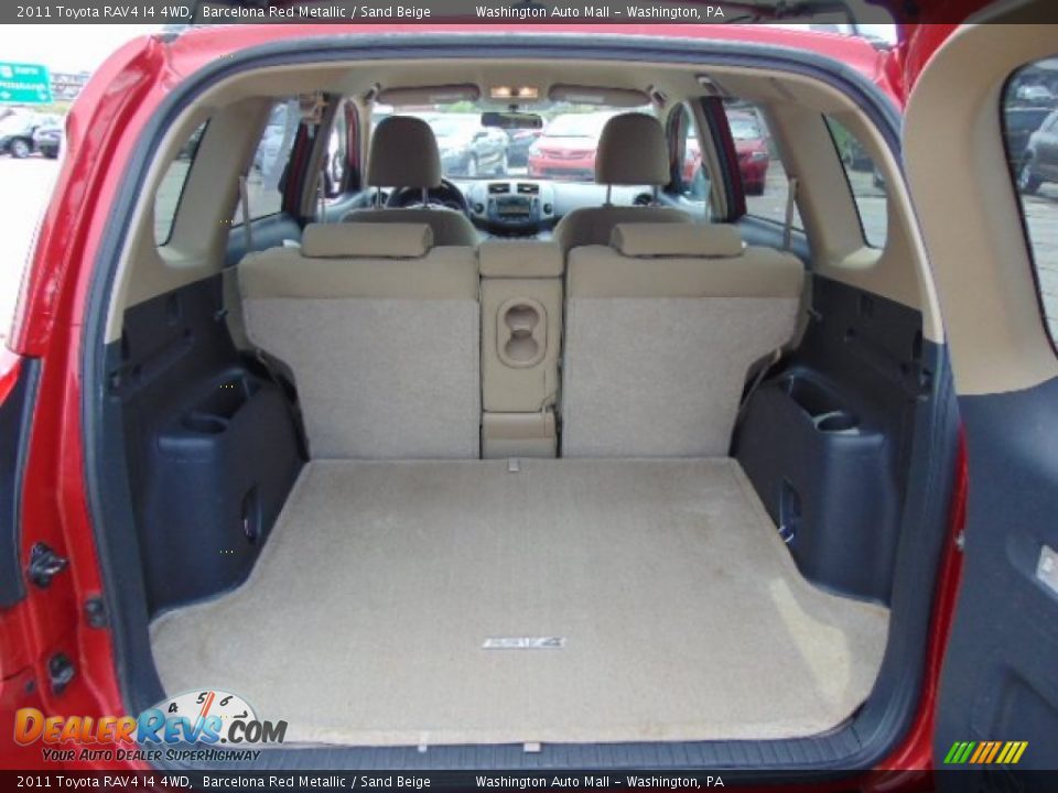 2011 Toyota RAV4 I4 4WD Barcelona Red Metallic / Sand Beige Photo #17
