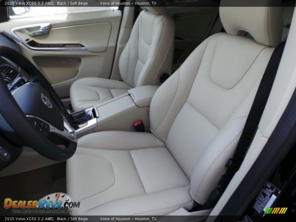 2015 Volvo XC60 3.2 AWD Black / Soft Beige Photo #10