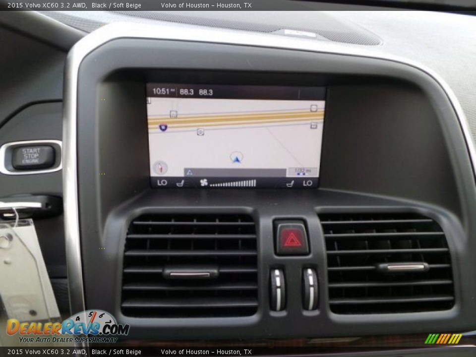 2015 Volvo XC60 3.2 AWD Black / Soft Beige Photo #16