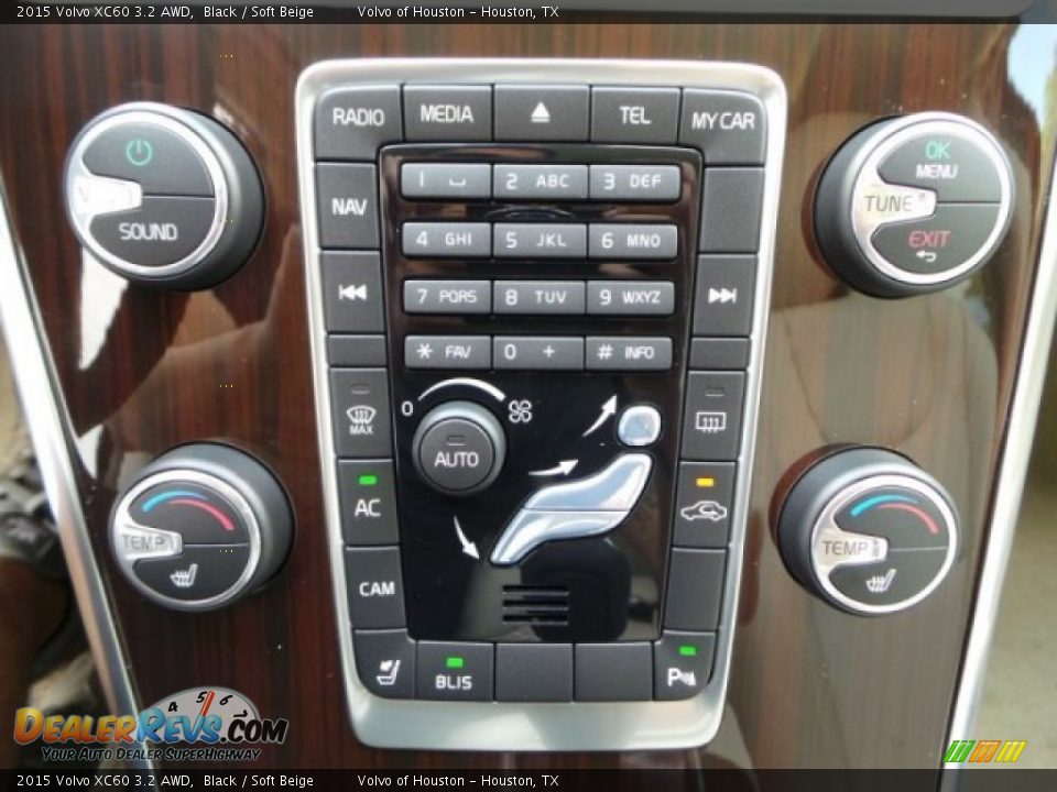 2015 Volvo XC60 3.2 AWD Black / Soft Beige Photo #19