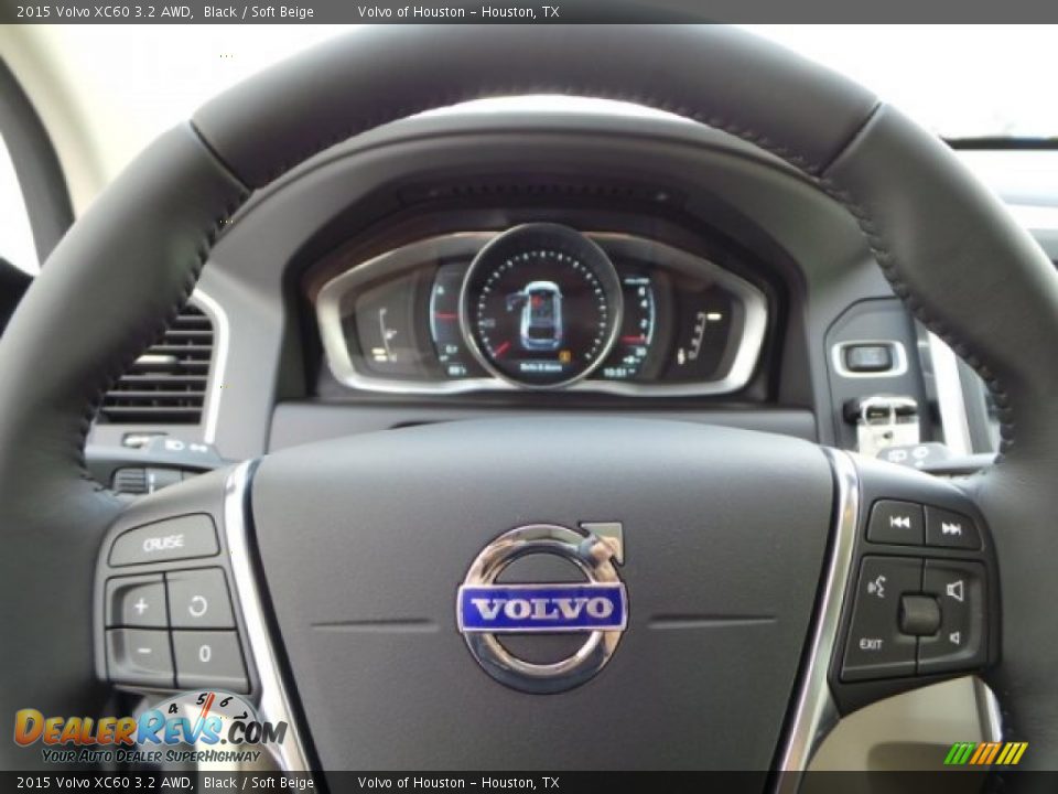 2015 Volvo XC60 3.2 AWD Black / Soft Beige Photo #20